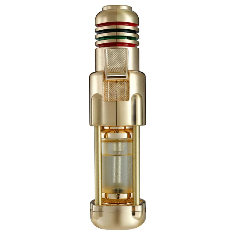 Jobon Transparent Gas Chamber Inflatable Lighter, Cigar Lighting, Barbecue, Electronic Ignition, Windproof Cigarette Lighter