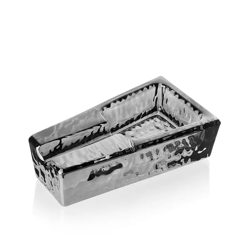 Cigar Ashtray Crystal Glass Cigarette Holder Portable Men's Cigar Stand Ashtray For Home Office
