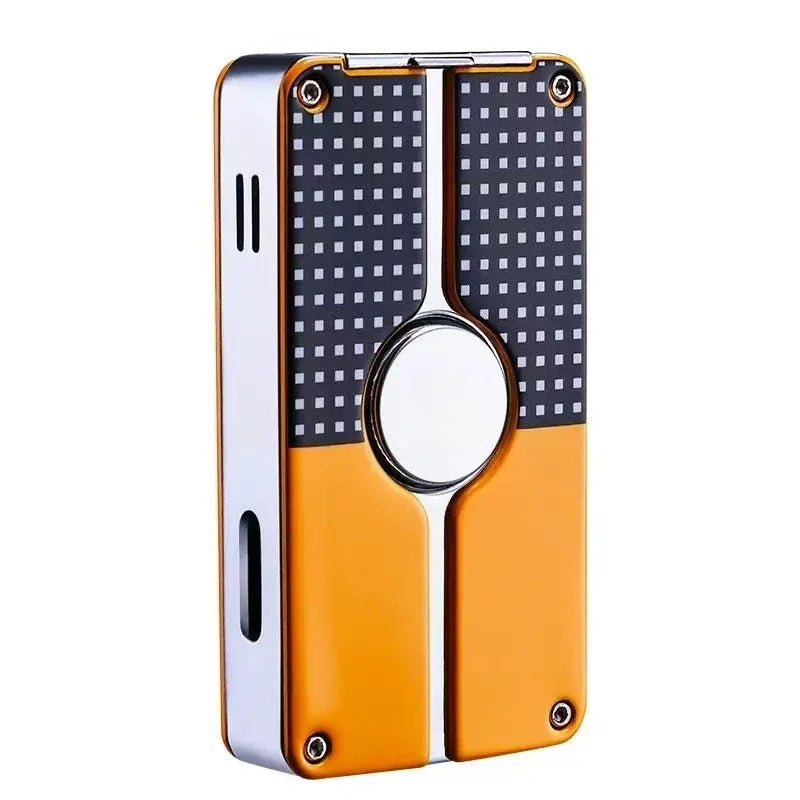 2026 new Cigar specific lighter, multifunctional triple straight butane large flame igniter, smoking accessories, men's gift