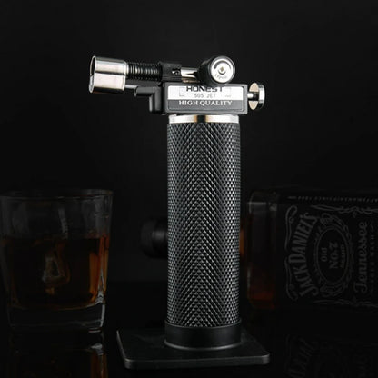 Windproof Straight To High Temperature Lighter, Portable Outdoor Barbecue Lighters Jet Flame Torch Lighter Refillable