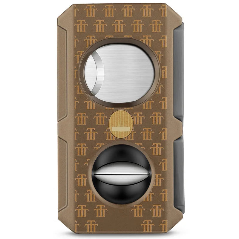 5-in-1 Multifunctional Stainless Steel Cigar Cutter (Guillotine, V-Cut, Punch, Rest & Poker)