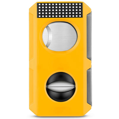 5-in-1 Multifunctional Stainless Steel Cigar Cutter (Guillotine, V-Cut, Punch, Rest & Poker)