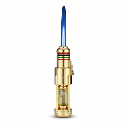 Jobon Transparent Gas Chamber Inflatable Lighter, Cigar Lighting, Barbecue, Electronic Ignition, Windproof Cigarette Lighter