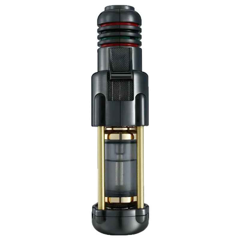 Jobon Transparent Gas Chamber Inflatable Lighter, Cigar Lighting, Barbecue, Electronic Ignition, Windproof Cigarette Lighter